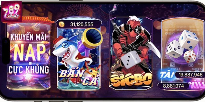 Kho game đồ sộ của casino 789Club